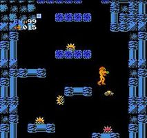 une photo d'Ã©cran de Metroid sur Nintendo Nes